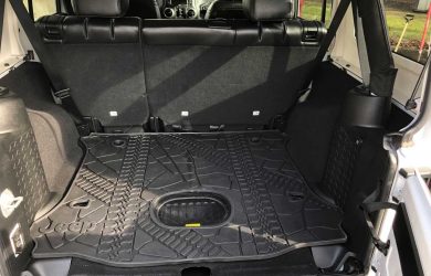 Jeep Wrangler Unlimited Rear Cargo Mat Tray With Floor Mounted Sub Cutout 2